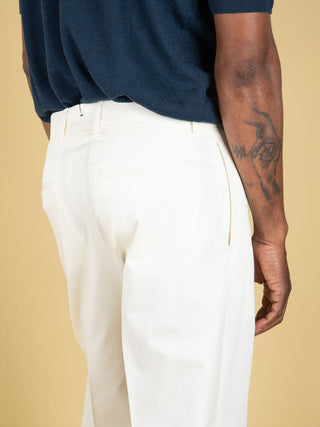 Pantalone Chiaia in Cotone - Panna