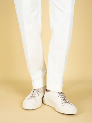 Pantalone Chiaia in Cotone - Panna