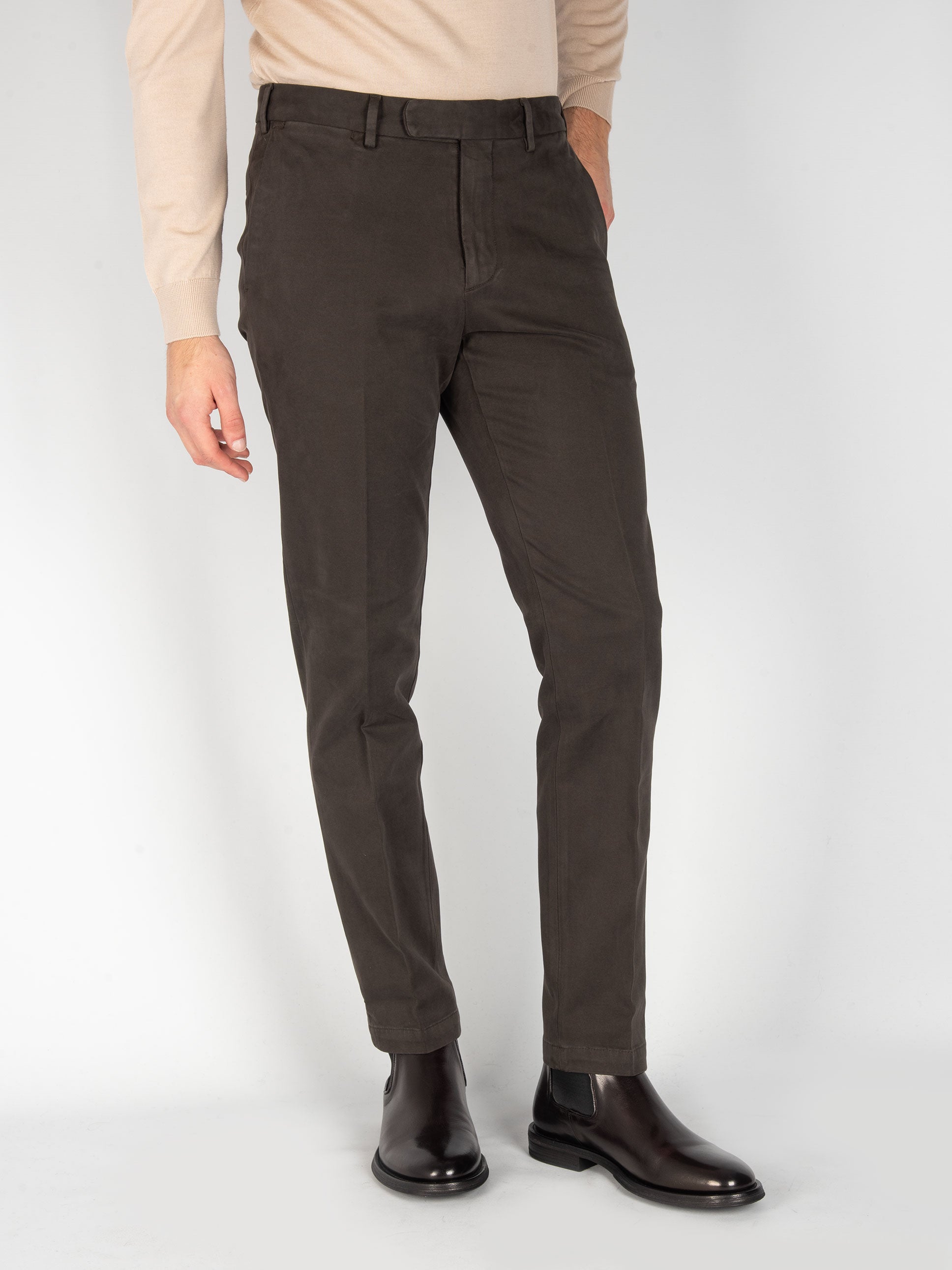 Pantalone Cotone Cavarly - Moro