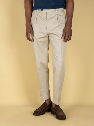 Pantalone Chiaia in Cotone - Beige