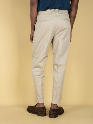 Pantalone Chiaia in Cotone - Beige