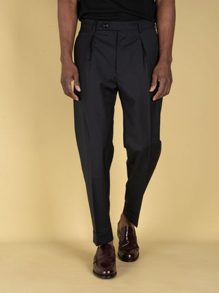 Pantalone Chiaia in Lana - Nero