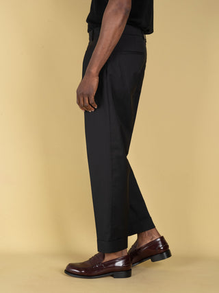 Pantalone Chiaia in Lana - Nero