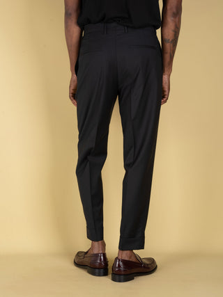 Pantalone Chiaia in Lana - Nero