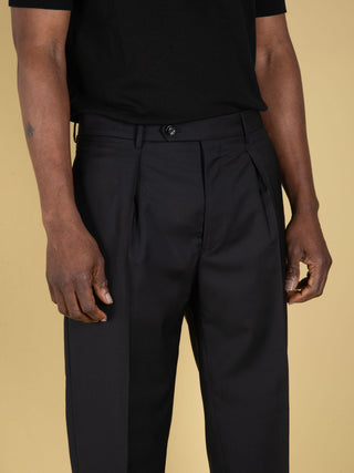 Pantalone Chiaia in Lana - Nero
