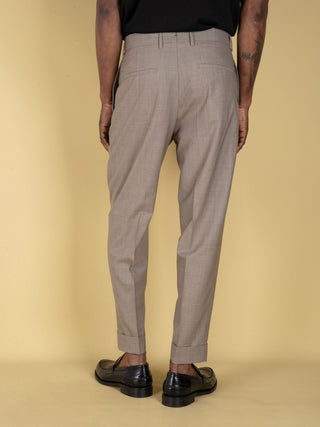 Pantalone Chiaia in Lana - Tortora