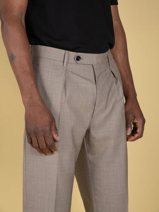 Pantalone Chiaia in Lana - Tortora