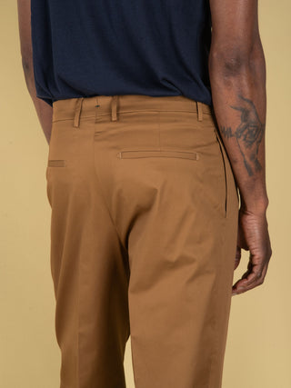 Pantalone Chiaia in Cotone - Tabacco