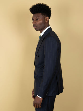 Abito Vesuvio Doppiopetto - Blu Gessato