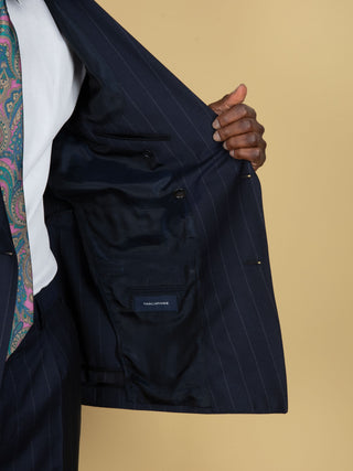 Abito Vesuvio Doppiopetto - Blu Gessato