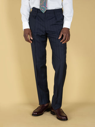 Abito Vesuvio Doppiopetto - Blu Gessato