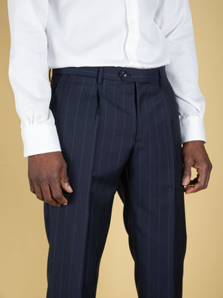 Abito Vesuvio Doppiopetto - Blu Gessato