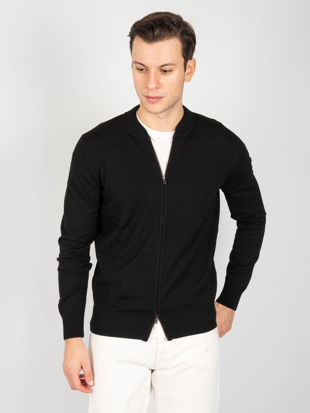 Maglia Zip Baseball - Nero