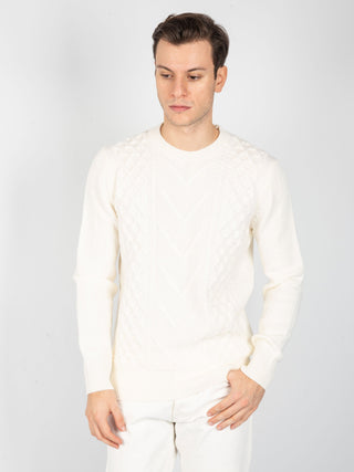 Maglia Fisherman - Latte