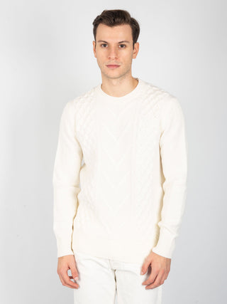 Maglia Fisherman - Latte