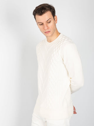 Maglia Fisherman - Latte