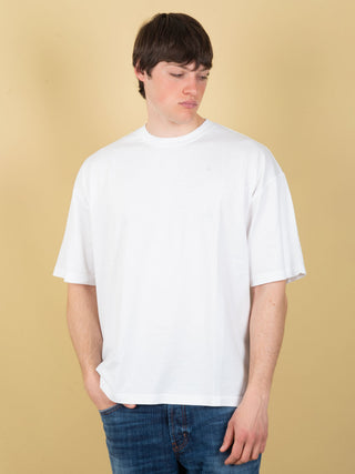 Maglia Over in Cotone - Bianco