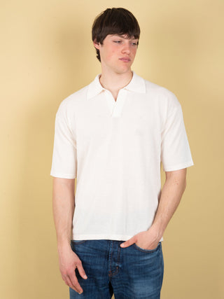 Polo Over in Cotone - Ecru