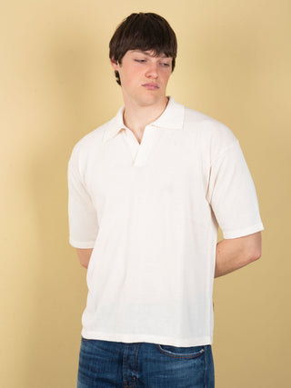 Polo Over in Cotone - Ecru