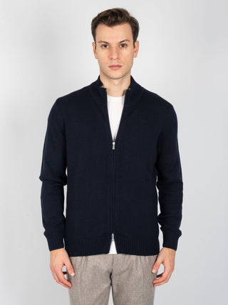 Maglia Full Zip - Blu