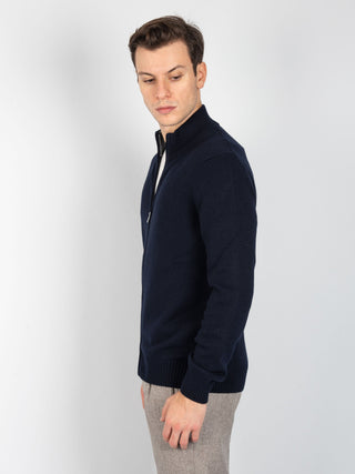 Maglia Full Zip - Blu