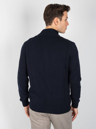 Maglia Full Zip - Blu