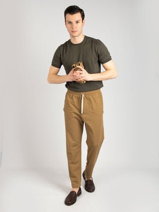 Pantalone Seersucker - khaki