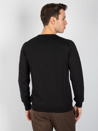 Maglia Girocollo Merinos - Nero