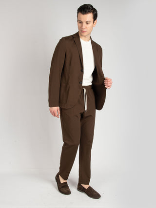 Pantalone Seersucker - Marrone