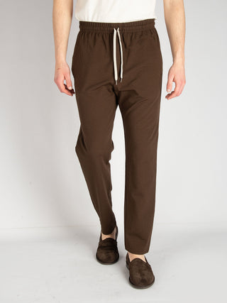 Pantalone Seersucker - Marrone