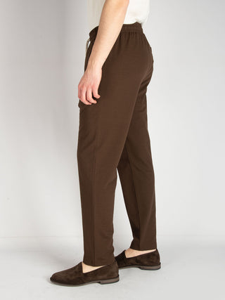 Pantalone Seersucker - Marrone