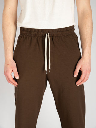 Pantalone Seersucker - Marrone