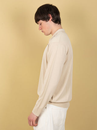 Polo in Cotone- Beige