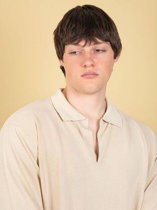 Polo in Cotone- Beige