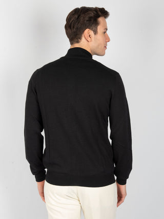 Maglia Full Zip Merinos - Nero