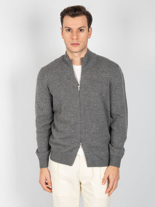 Maglia Full Zip - Grigio