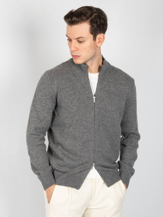 Maglia Full Zip - Grigio