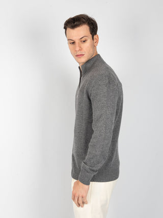 Maglia Full Zip - Grigio