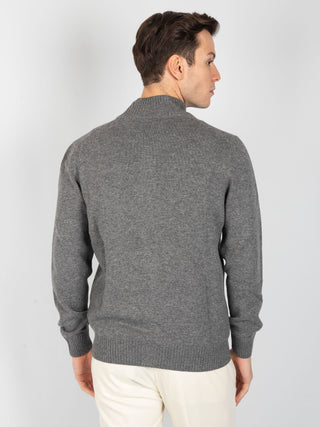 Maglia Full Zip - Grigio