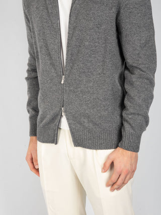 Maglia Full Zip - Grigio