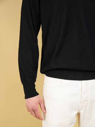 Polo in Cotone - Nero