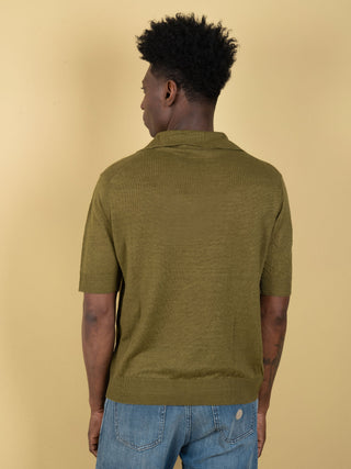 Polo in Lino - Oliva