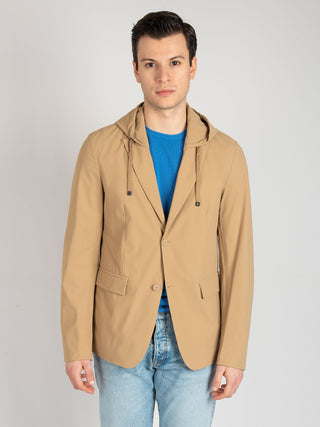 Giacca Combo Hood - Beige