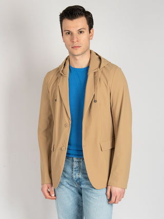 Giacca Combo Hood - Beige