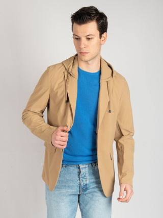 Giacca Combo Hood - Beige