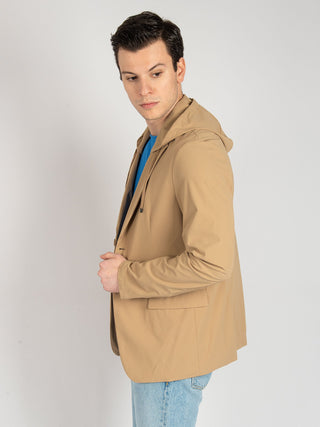 Giacca Combo Hood - Beige