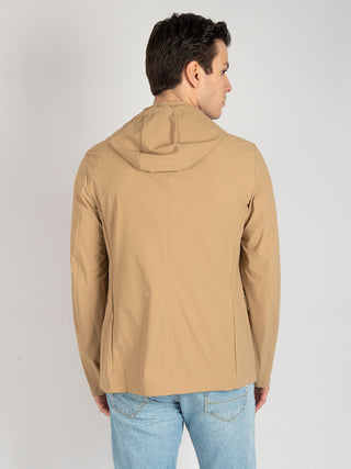 Giacca Combo Hood - Beige