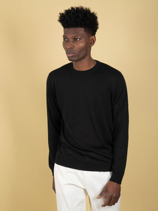 Maglia in Seta - Nero