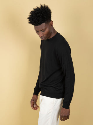 Maglia in Seta - Nero