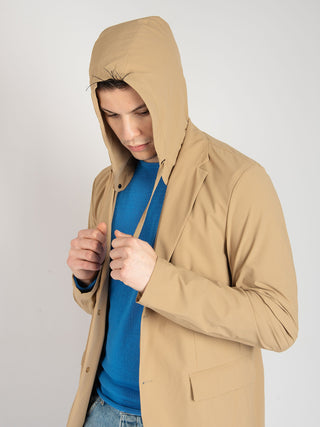 Giacca Combo Hood - Beige